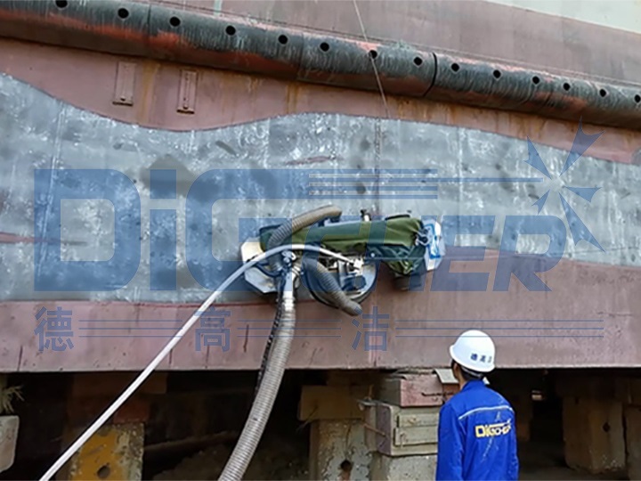 德高潔船體除漆除銹機(jī)器人