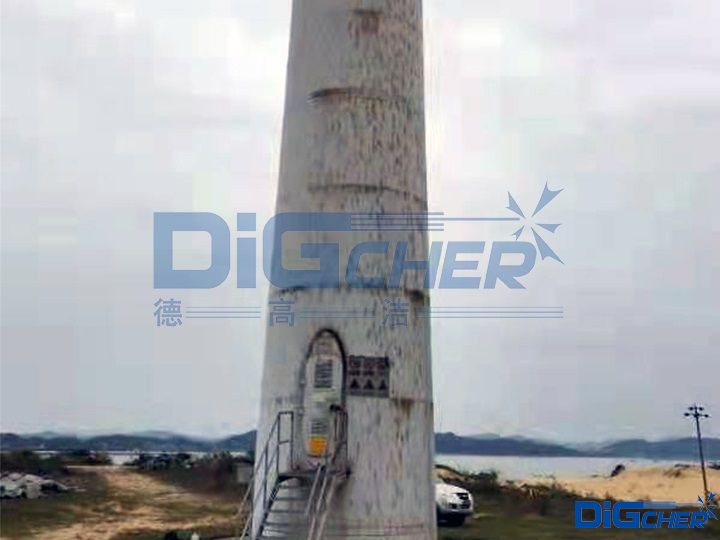 風(fēng)電塔筒被機(jī)油污染