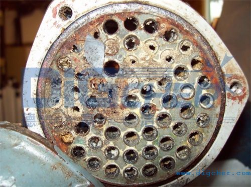 氨冷凝器清洗前